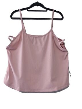 Women’s Pink Ribbed Tank Top - Sleeveless Camisole